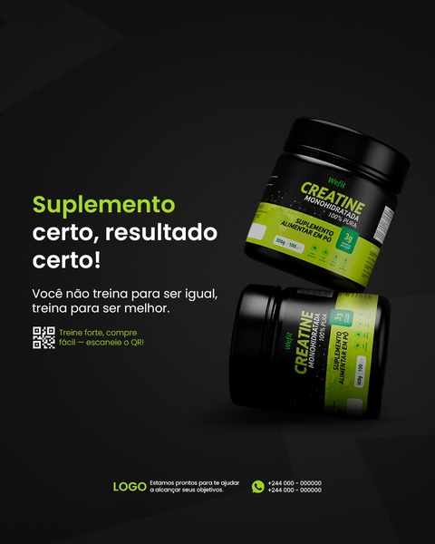 This ad creative features a clean, high-contrast dark background highlighting the product packaging alongside a bold value-driven headline.